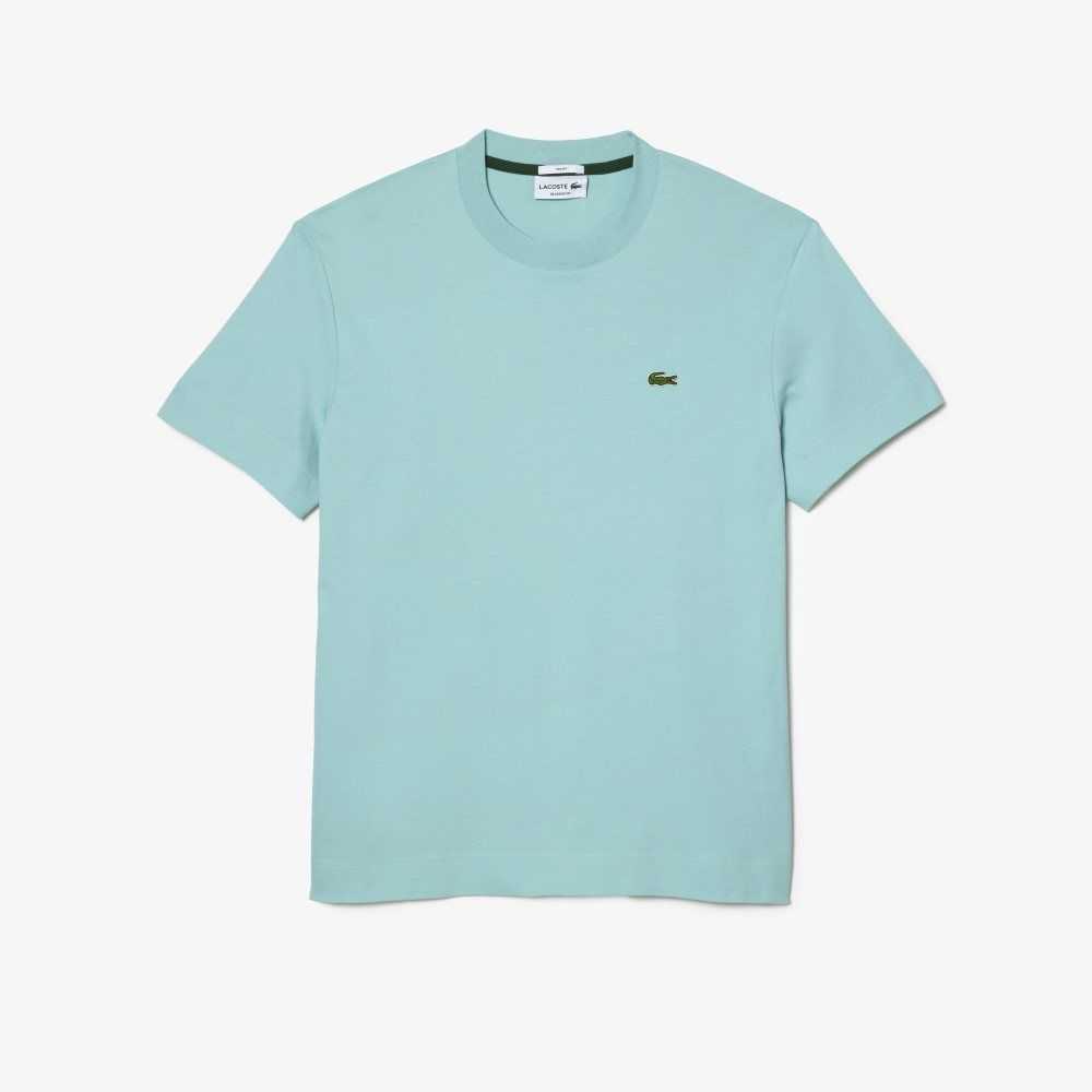 Lacoste Crew Neck Organic Cotton T-Shirt Mint | JHQV-91425