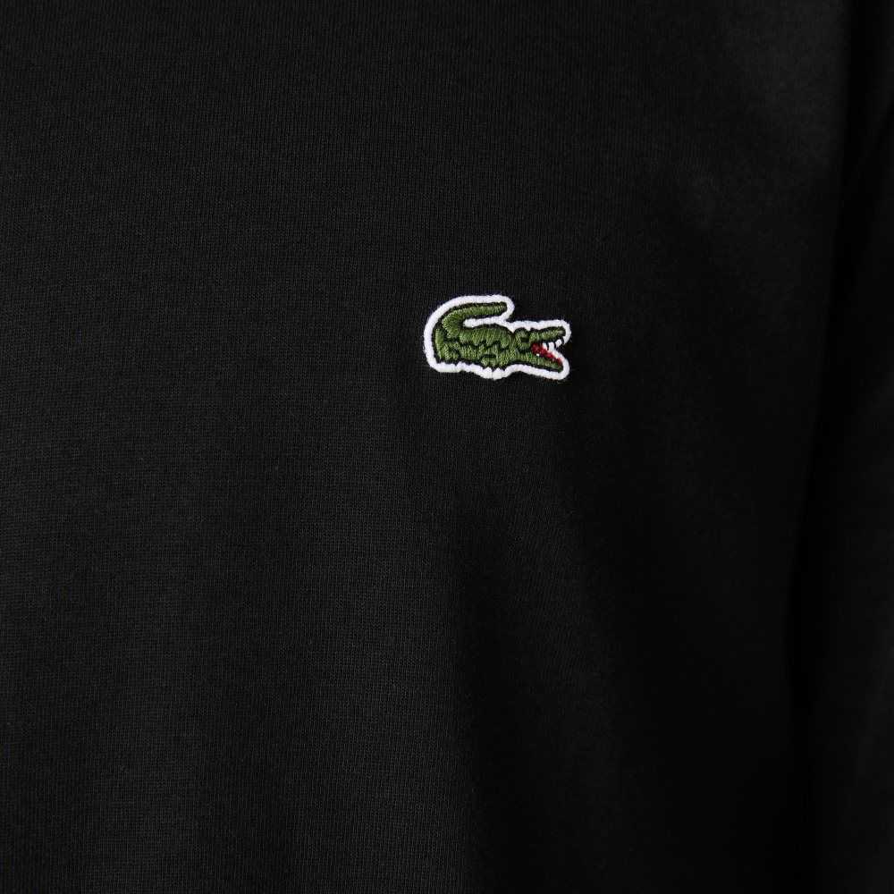 Lacoste Crew Neck Pima Cotton Jersey T-Shirt Black | PYZS-58701