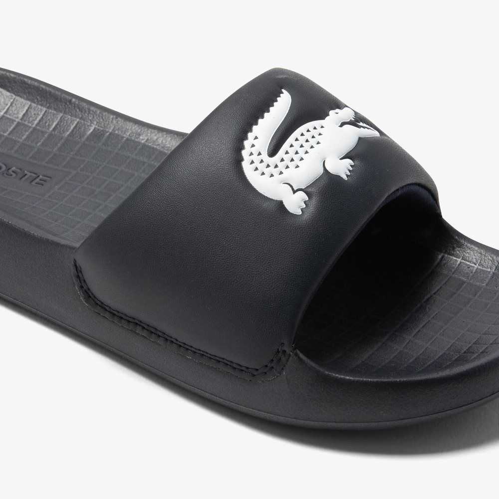 Lacoste Croco 1.0 Slides Nvy/Wht | JAQG-20765