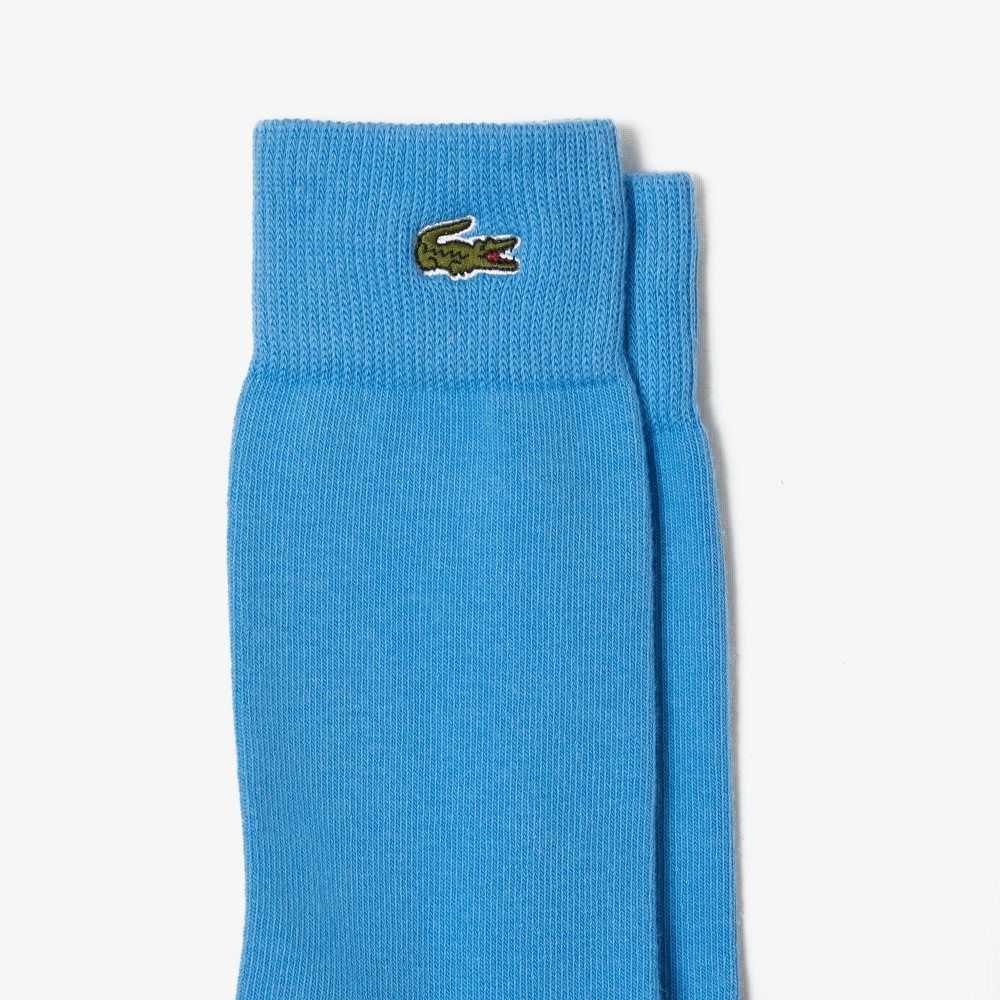 Lacoste Crocodile Pattern Sock Three-Pack Brown / White / Green / Black / Blue | DQGC-50791