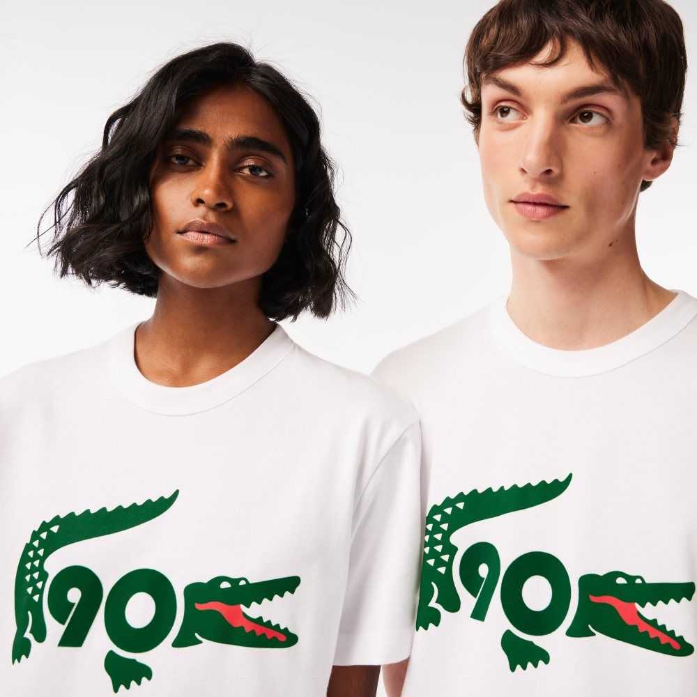 Lacoste Exclusively for members - The 90th Anniversary Collector T-Shirt White | VTNS-74032