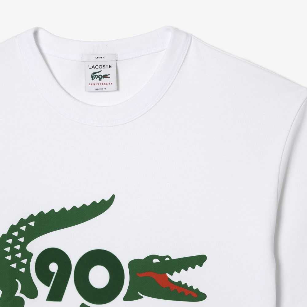 Lacoste Exclusively for members - The 90th Anniversary Collector T-Shirt White | VTNS-74032