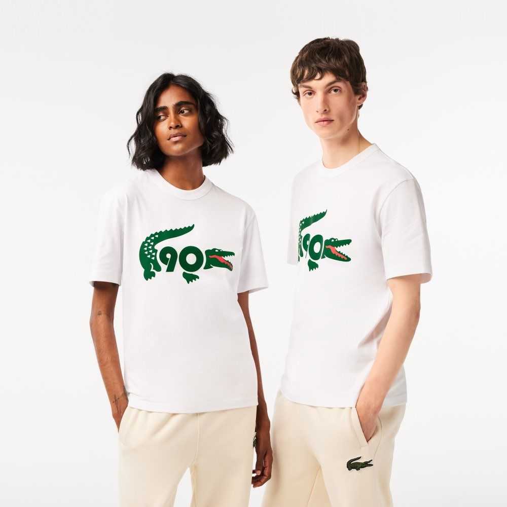 Lacoste Exclusively for members - The 90th Anniversary Collector T-Shirt White | VTNS-74032