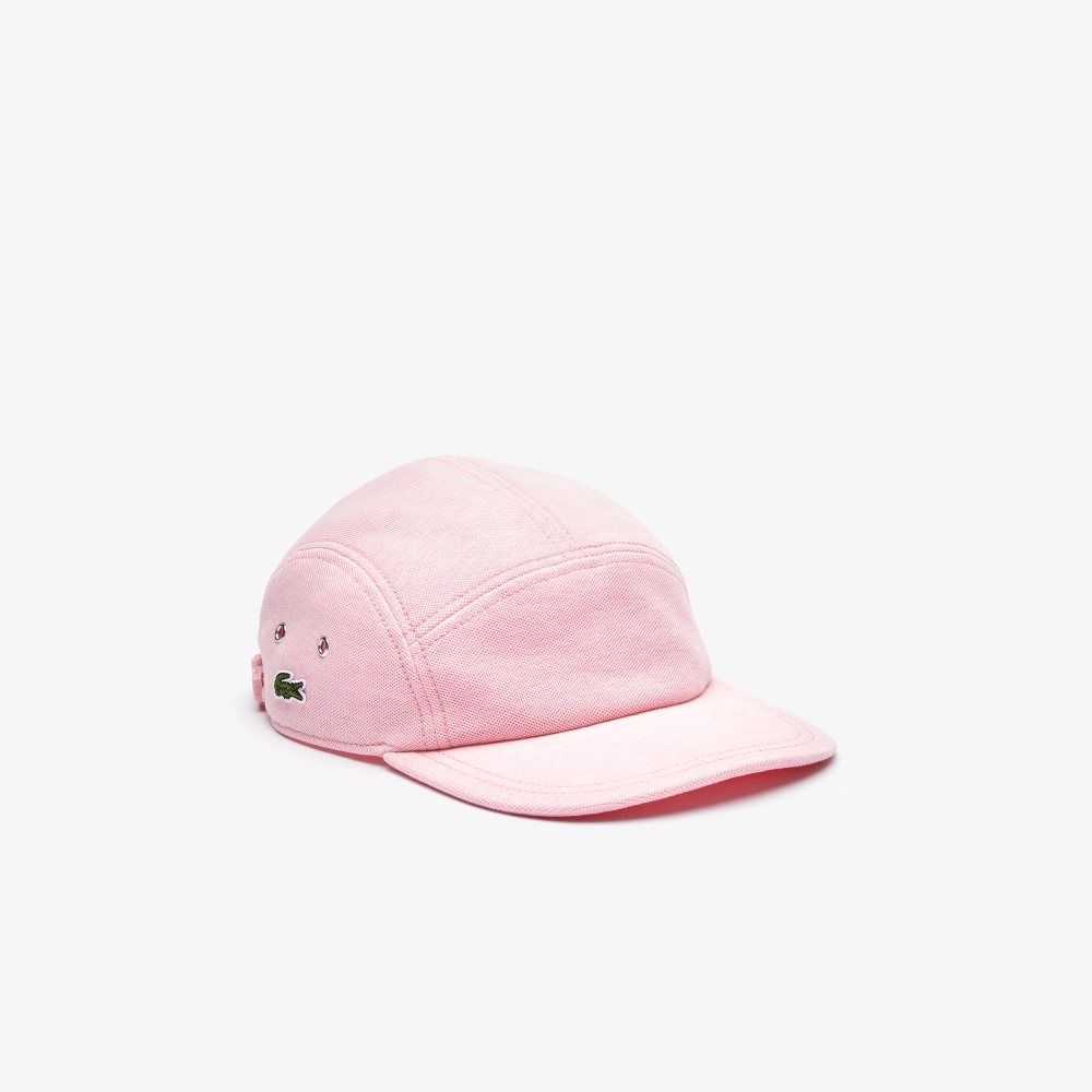 Lacoste Girolle L!VE Cotton Pique Cap Pink | TAMH-23789