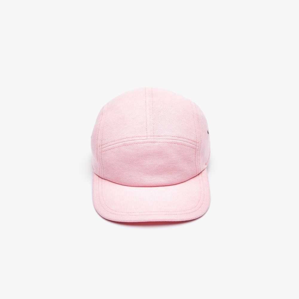 Lacoste Girolle L!VE Cotton Pique Cap Pink | TAMH-23789