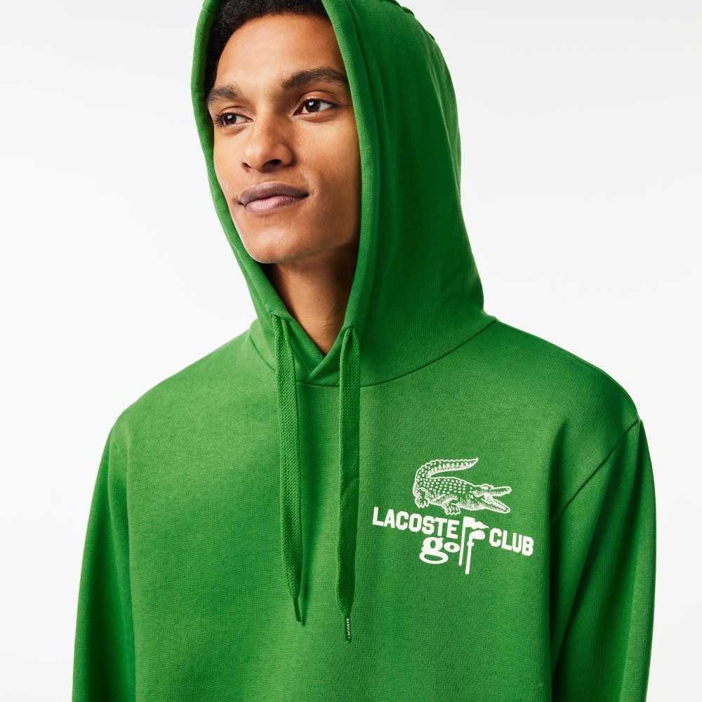 Lacoste Golf Relaxed Fit Hoodie Green | TYHL-35180