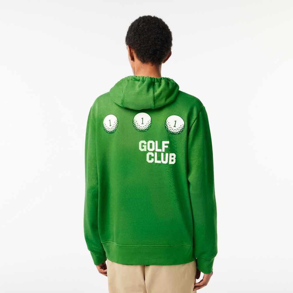Lacoste Golf Relaxed Fit Hoodie Green | TYHL-35180