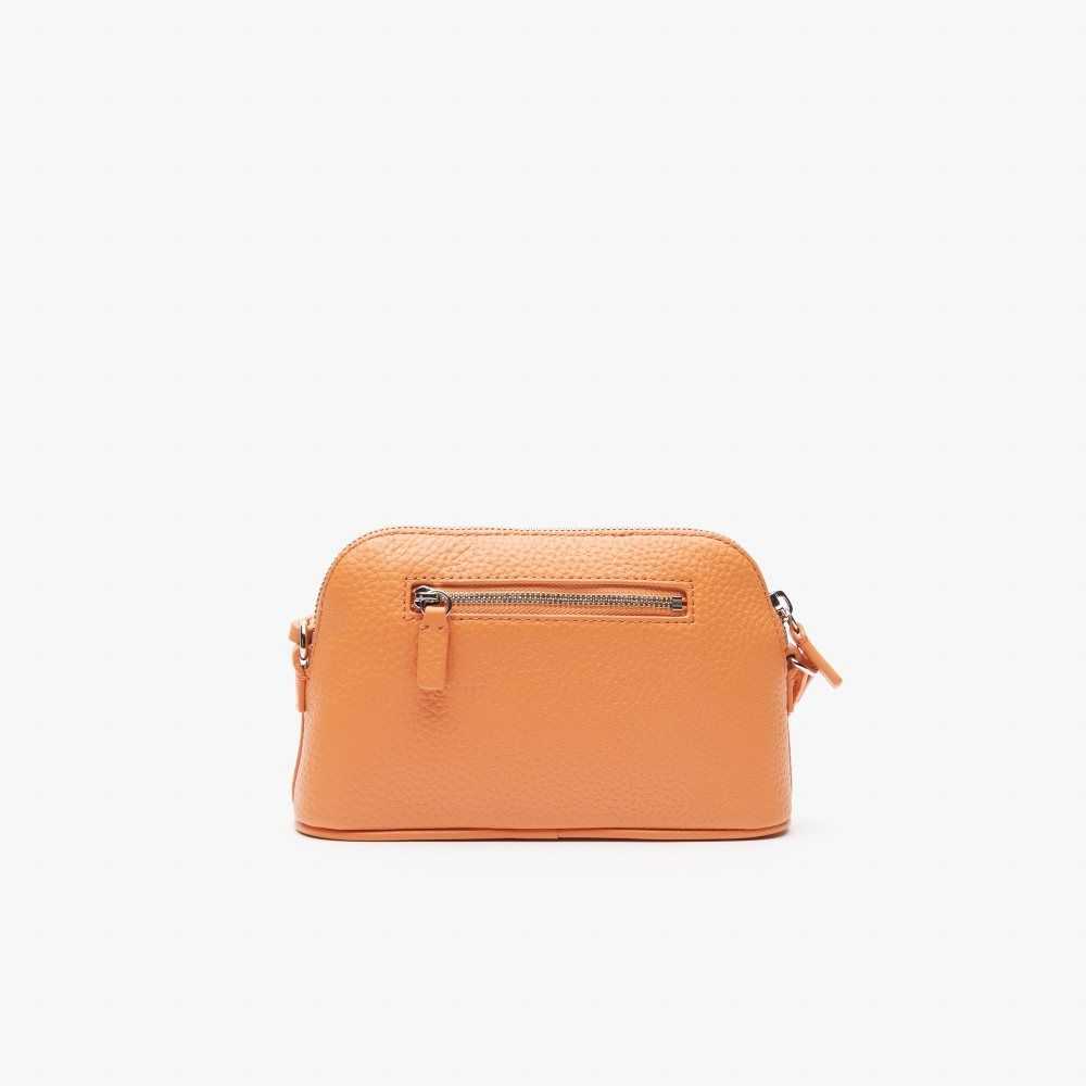 Lacoste Grained Leather Dome Crossover Bag Poterie | NMEJ-74356