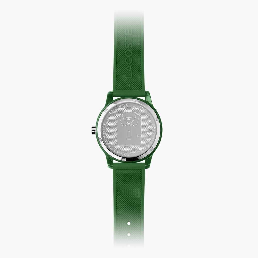 Lacoste Green Silicone Strap 12.12 Watch Green | OBUV-73981