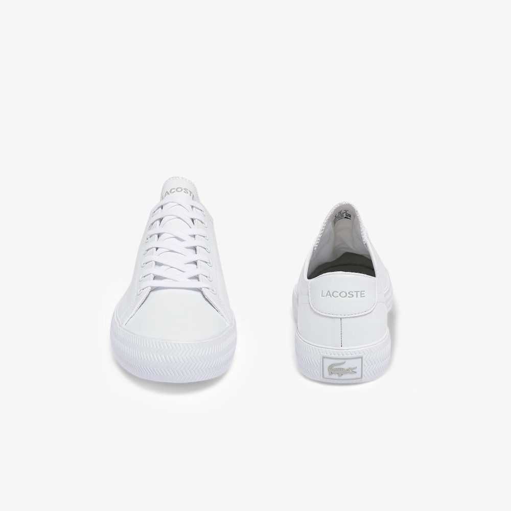 Lacoste Gripshot Leather Sneakers White/White | OBYI-54179