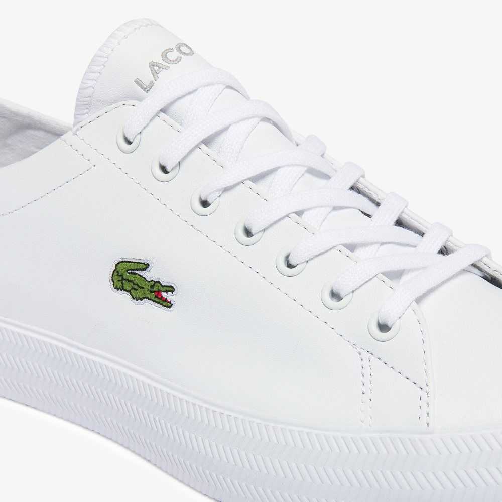 Lacoste Gripshot Leather Sneakers White/White | OBYI-54179