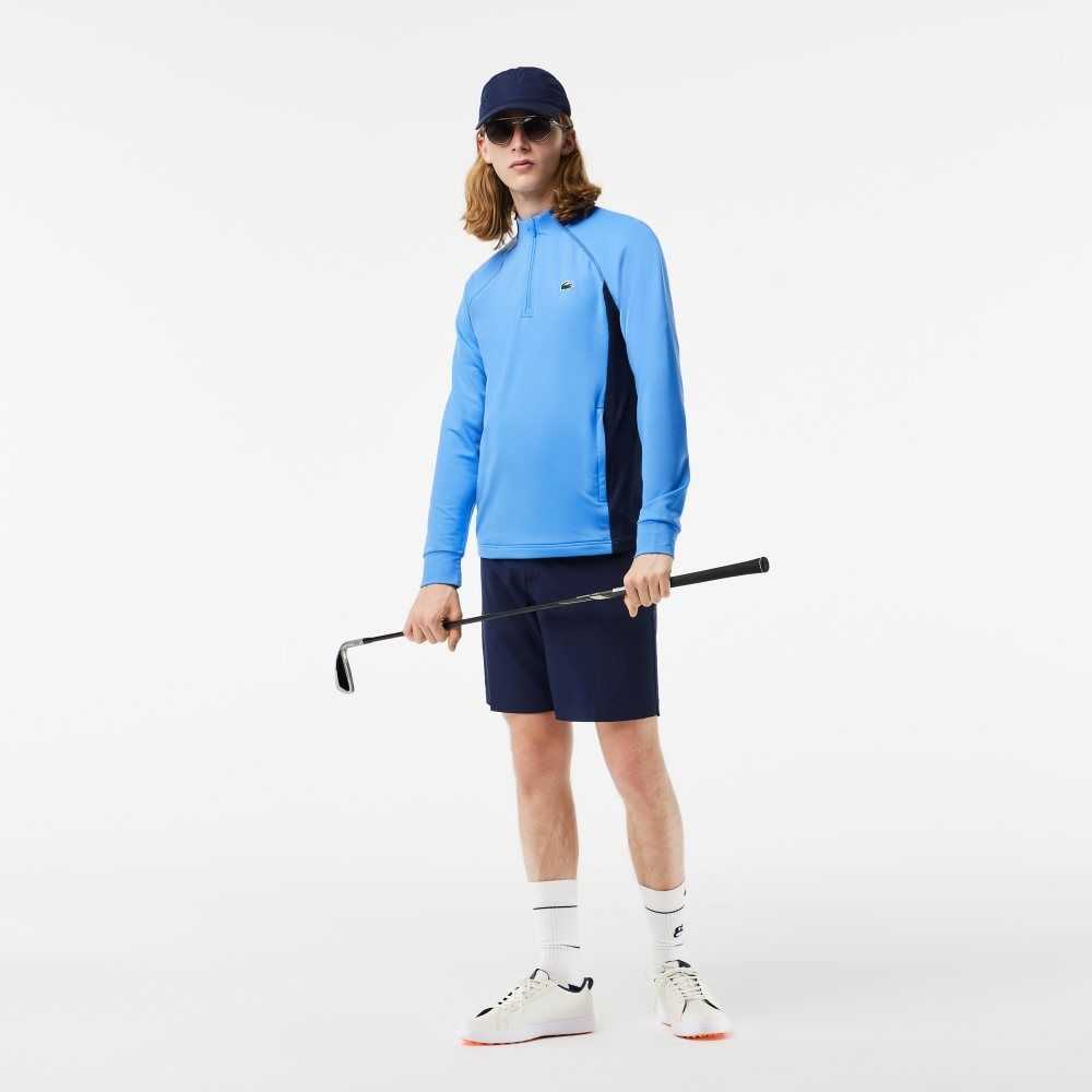 Lacoste Half Zip Golf Sweatshirt Blue / Navy Blue | WXGZ-82657