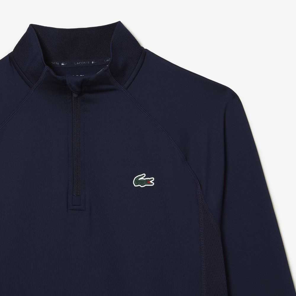 Lacoste Half Zip Golf Sweatshirt Navy Blue | DNJI-97540