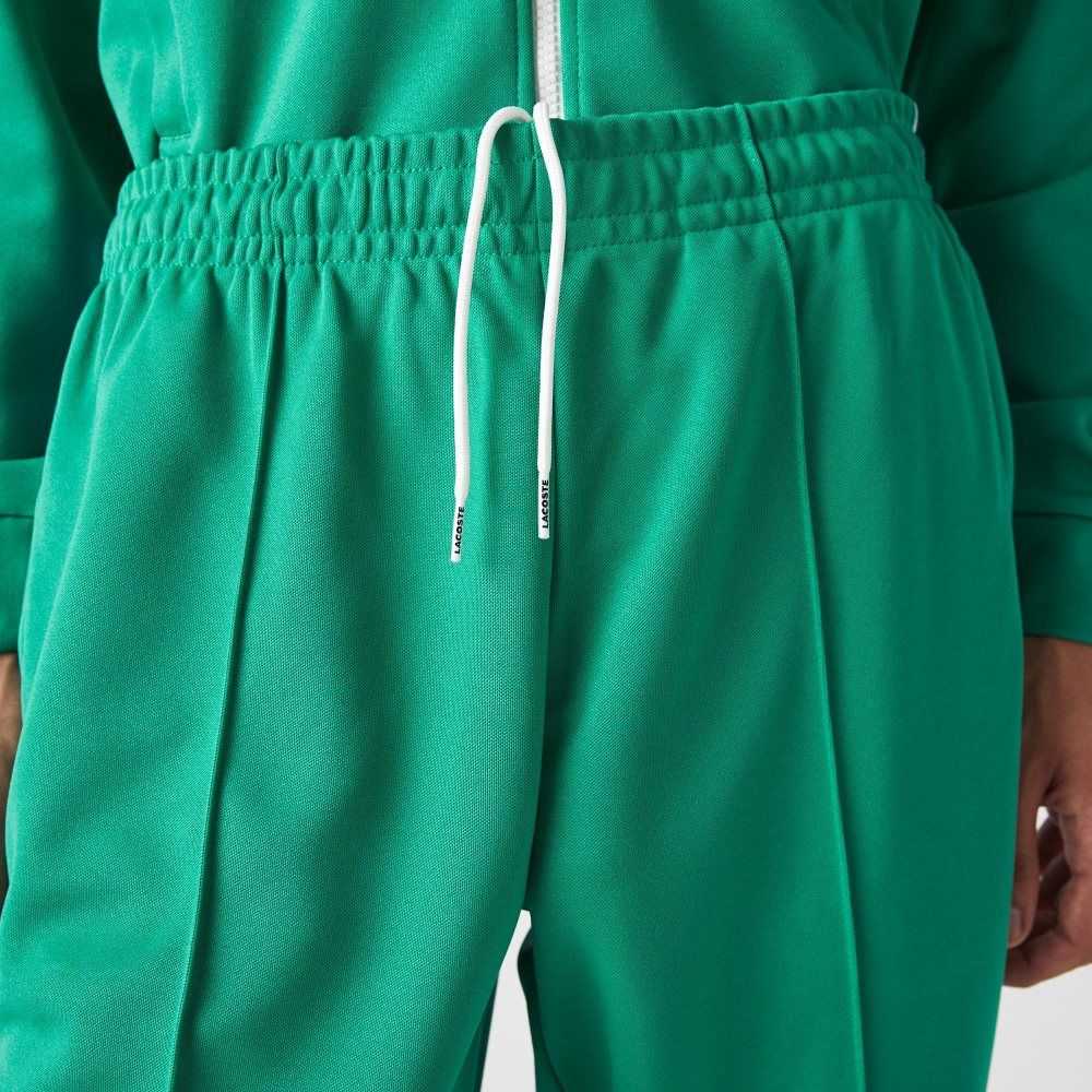 Lacoste Heritage Contrast Bands Trackpants Green | TRVW-47861