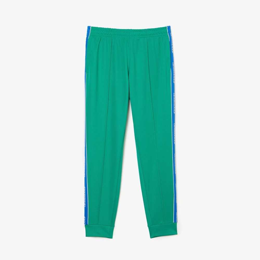 Lacoste Heritage Contrast Bands Trackpants Green | TRVW-47861