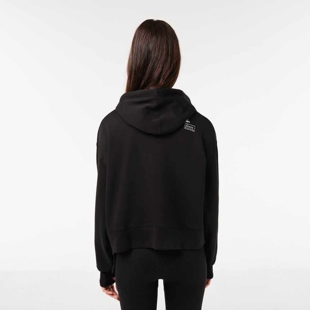 Lacoste Hooded Sweatshirt Black | ZAEF-31405