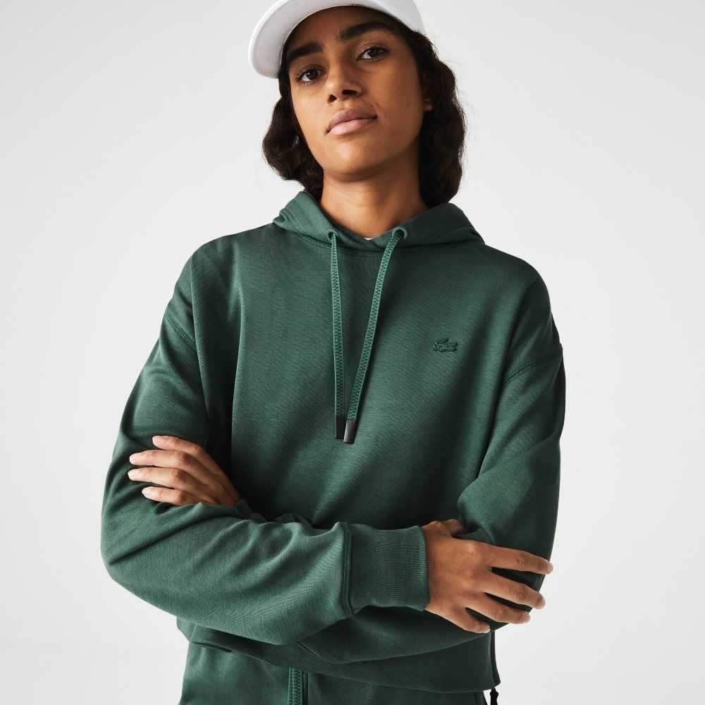 Lacoste Hooded Sweatshirt Green | JGPT-24035