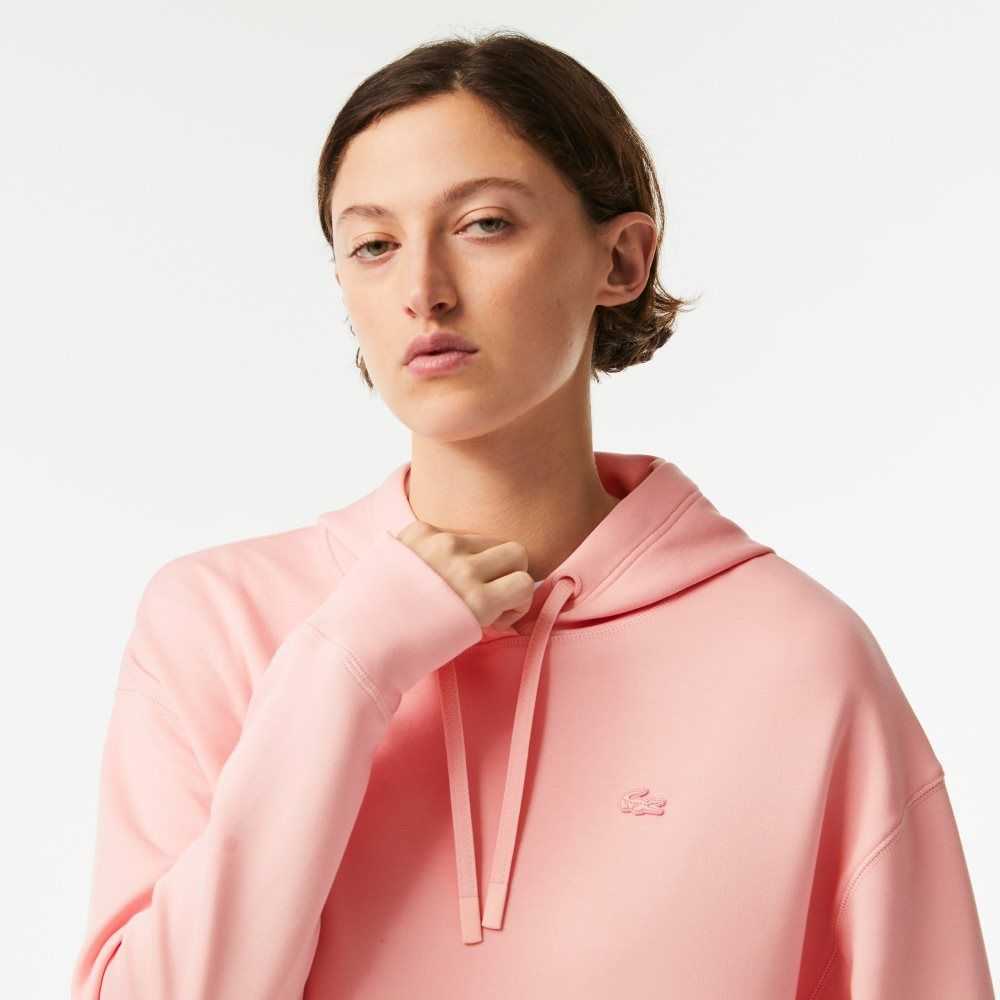 Lacoste Hooded Sweatshirt Pink | CMFQ-92083