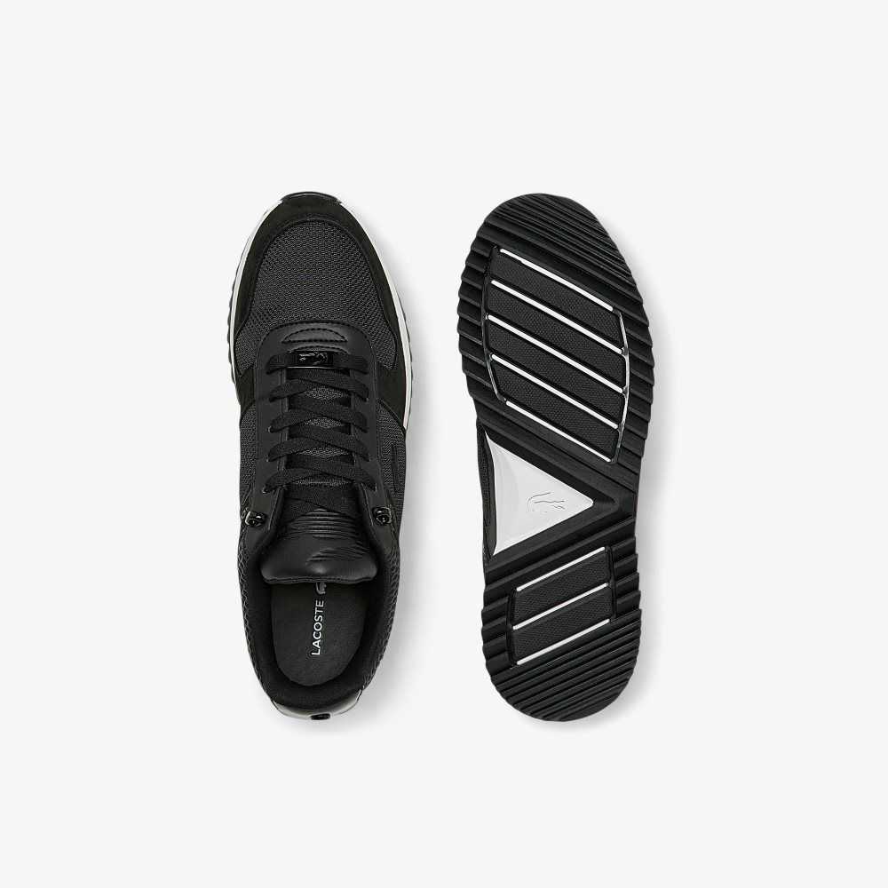 Lacoste Joggeur 2.0 Leather Sneakers Blk/Blk | SYNZ-43027