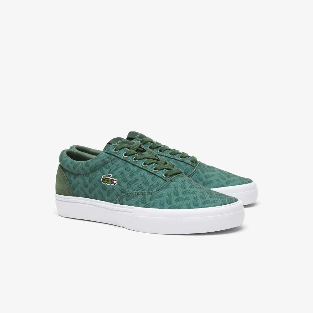 Lacoste Jump Serve Lace Tonal Sneakers Grn/Grn | QGCZ-69154