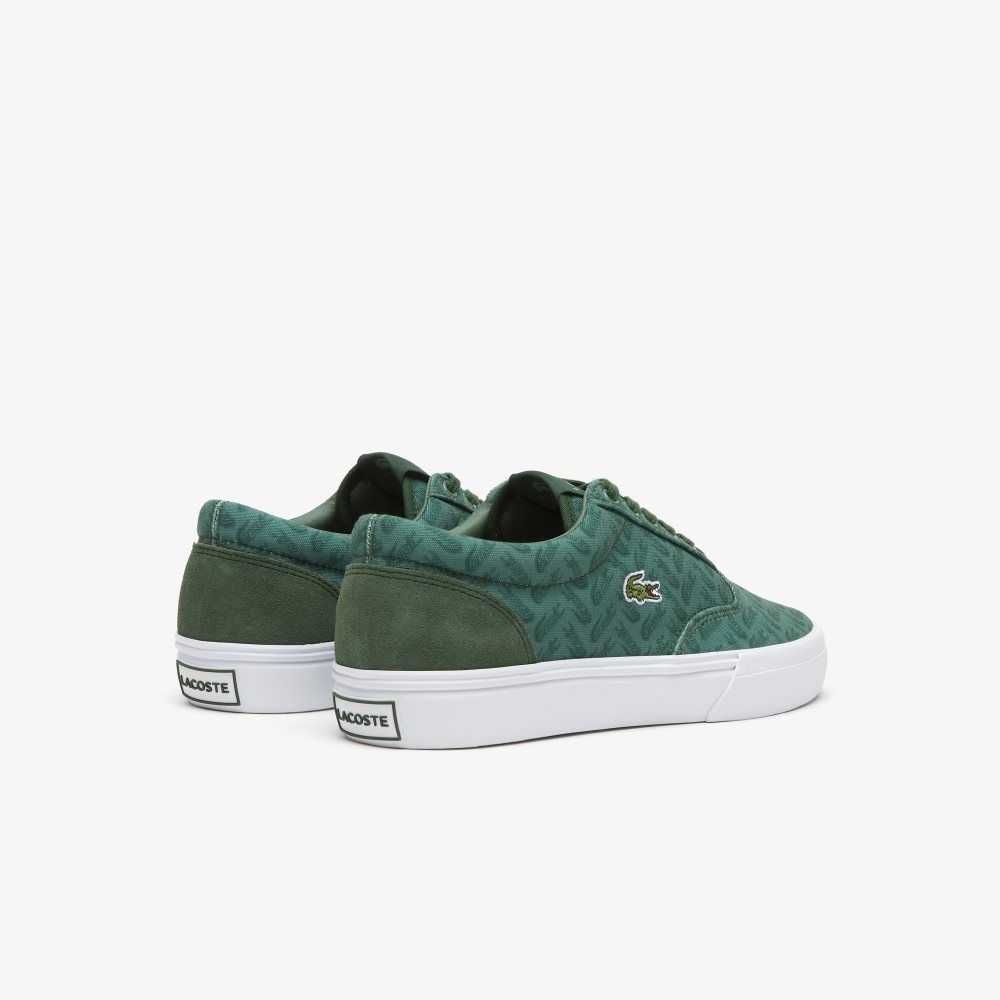 Lacoste Jump Serve Lace Tonal Sneakers Grn/Grn | QGCZ-69154