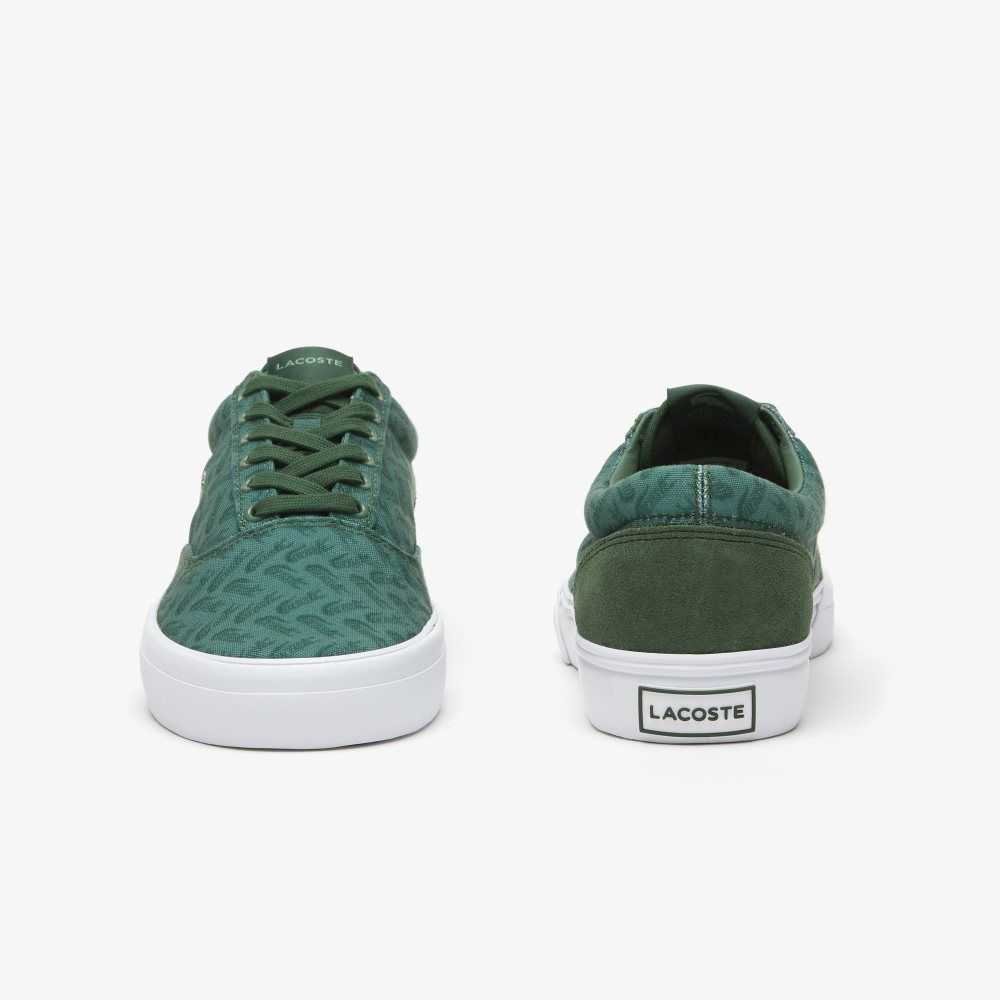 Lacoste Jump Serve Lace Tonal Sneakers Grn/Grn | QGCZ-69154