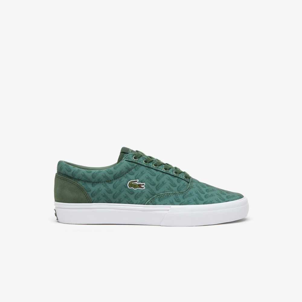 Lacoste Jump Serve Lace Tonal Sneakers Grn/Grn | QGCZ-69154