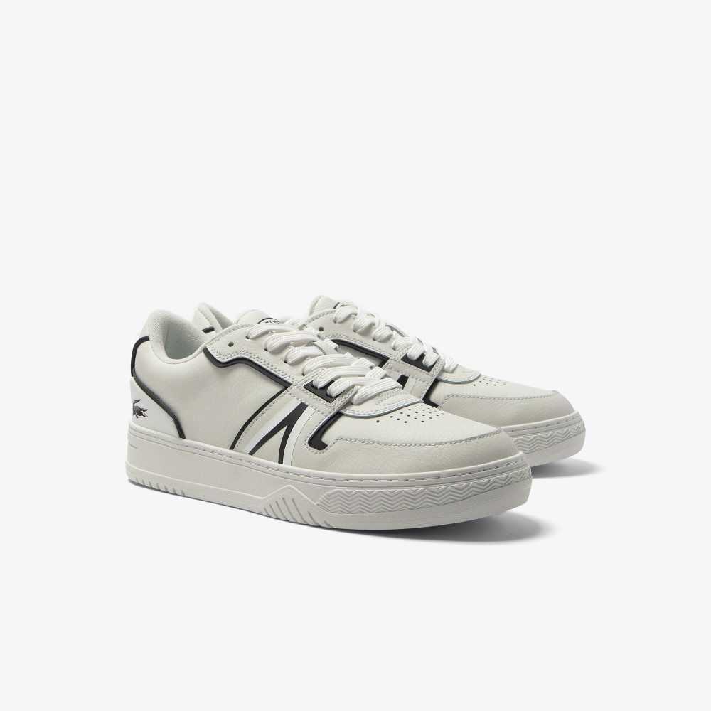 Lacoste L001 Baseline Leather Sneakers White/Black | RUZK-37209