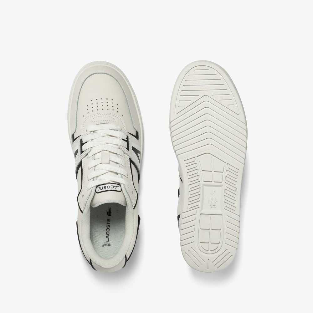 Lacoste L001 Baseline Leather Sneakers White/Black | RUZK-37209