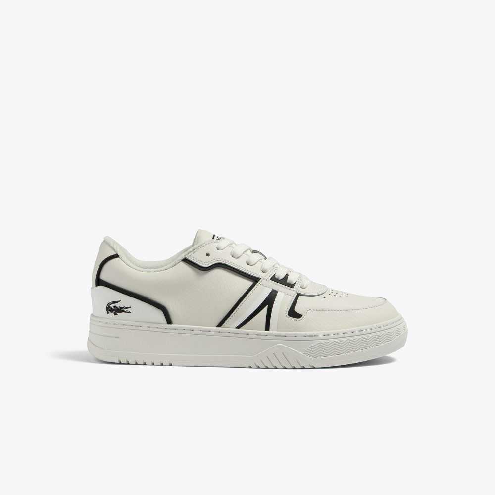 Lacoste L001 Baseline Leather Sneakers White/Black | RUZK-37209