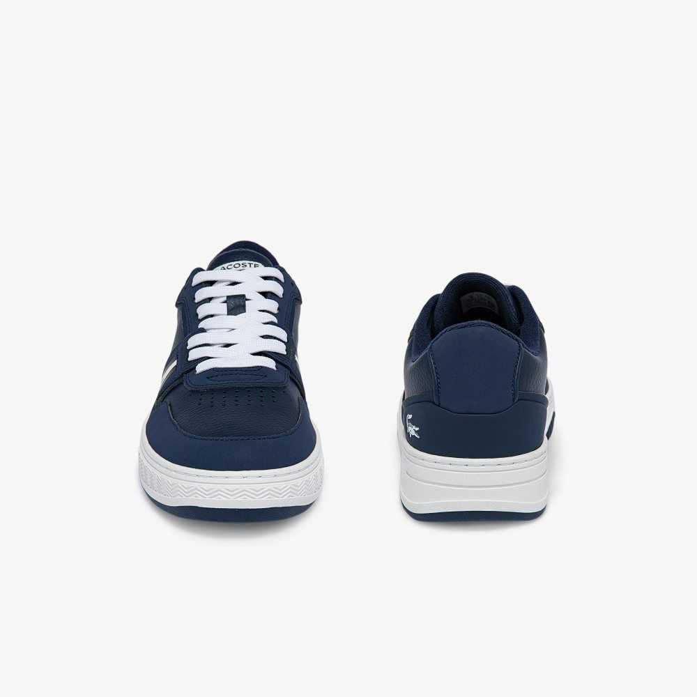 Lacoste L001 Leather Color-Pop Sneakers Nvy/Wht | ATSC-18907