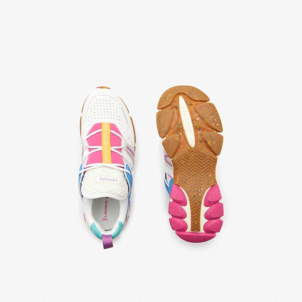 Lacoste L003 Eco Sneakers White/Pink | DUQX-29374