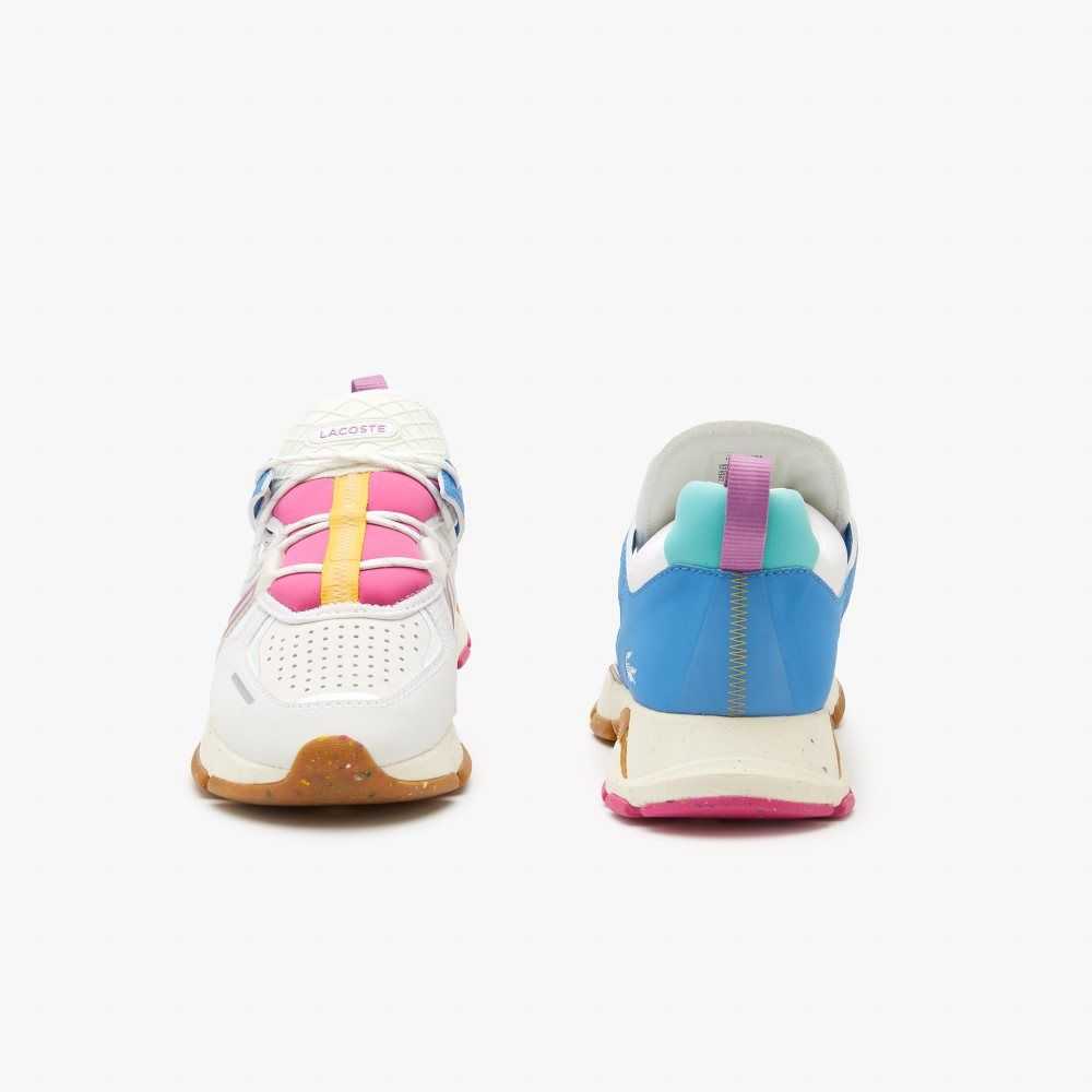 Lacoste L003 Eco Sneakers White/Pink | DUQX-29374