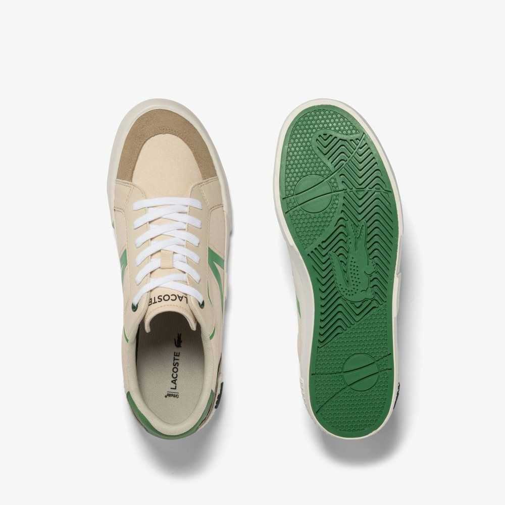 Lacoste L004 Colorblock Sneakers Lt Tan/Grn | WYKO-74263