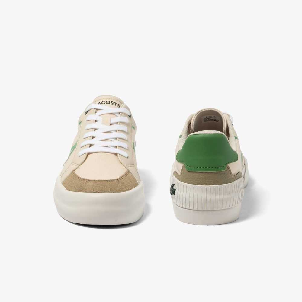 Lacoste L004 Colorblock Sneakers Lt Tan/Grn | WYKO-74263