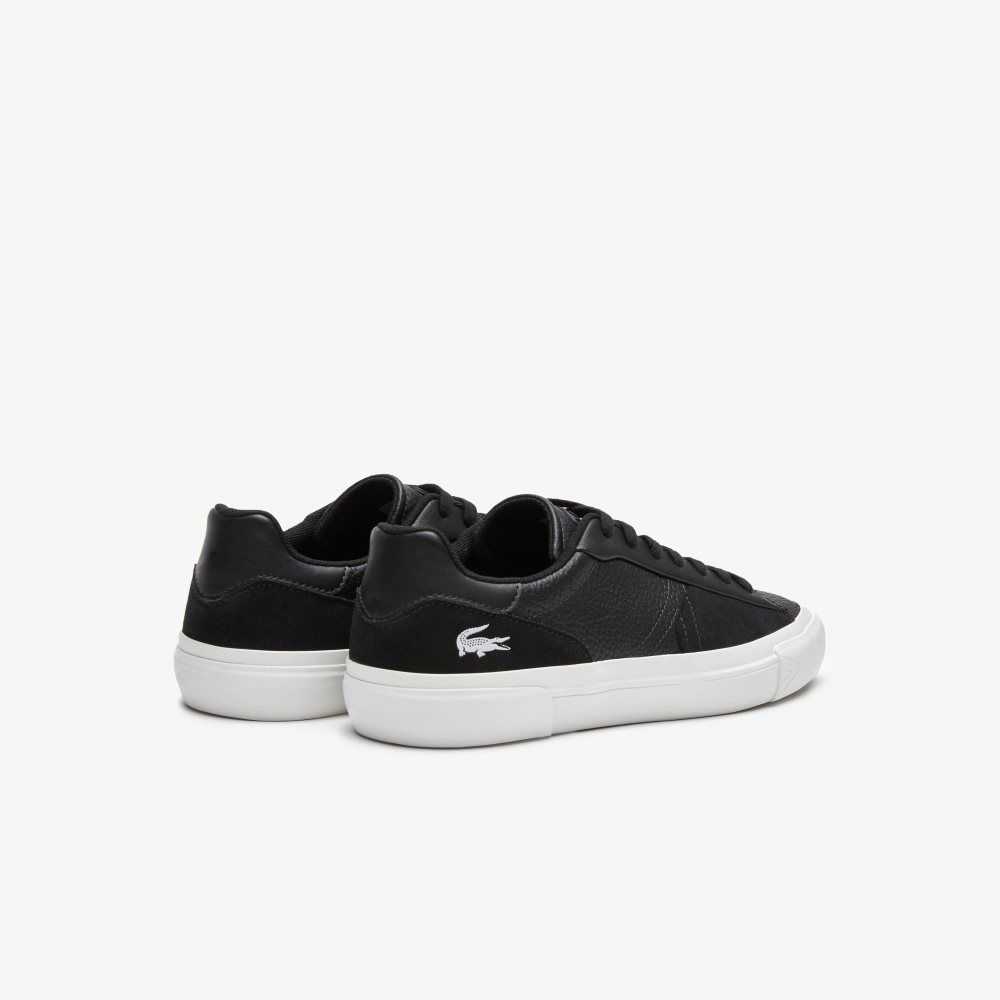 Lacoste L006 Leather Sneakers Black/White | KFLG-46790