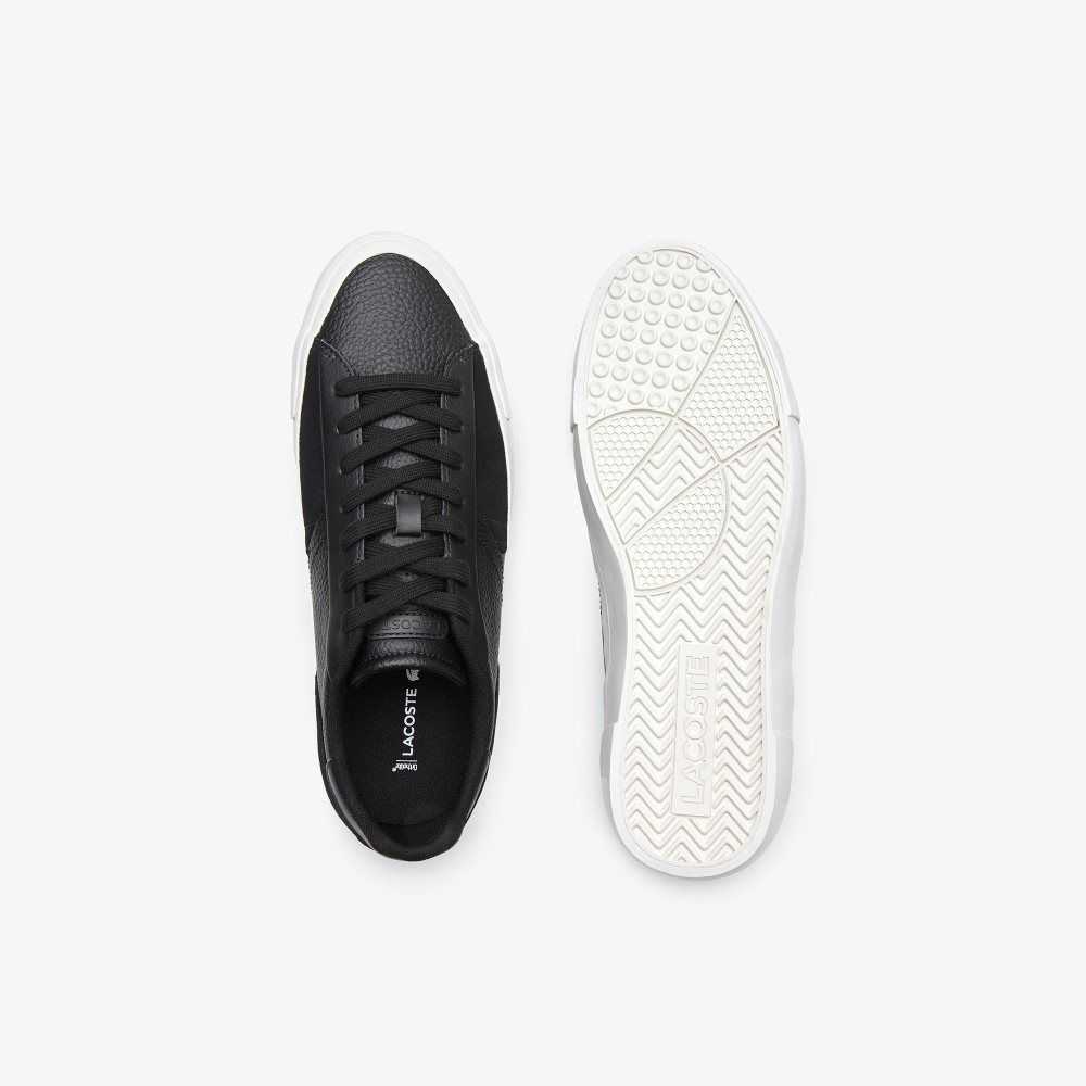 Lacoste L006 Leather Sneakers Black/White | KFLG-46790