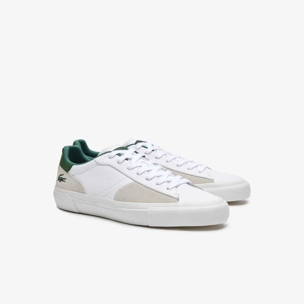 Lacoste L006 Leather Sneakers White/Dark Green | NLPI-59736