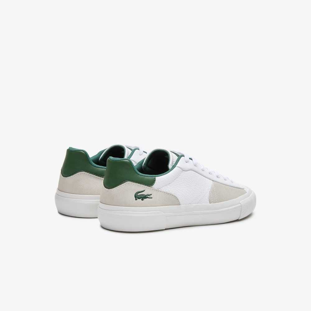 Lacoste L006 Leather Sneakers White/Dark Green | NLPI-59736