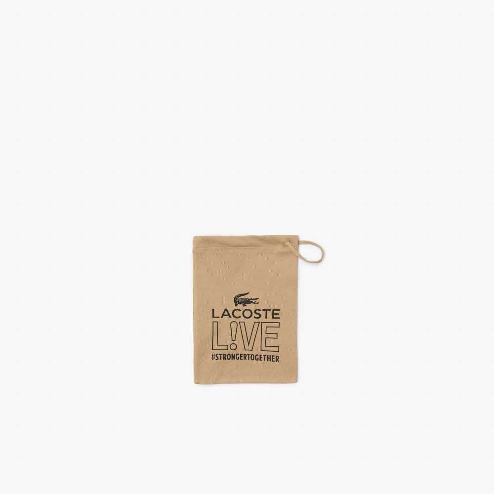 Lacoste LIVE Face Protection Mask print and adjustable Beige | JOKQ-68304