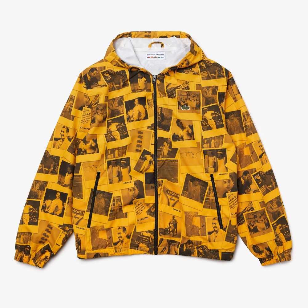 Lacoste LIVE Polaroid Collaboration Jacket Yellow / Black | VLJM-34218