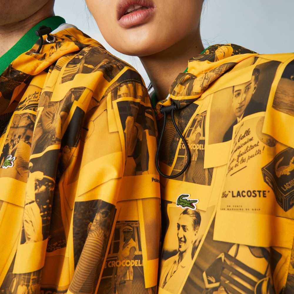 Lacoste LIVE Polaroid Collaboration Jacket Yellow / Black | VLJM-34218