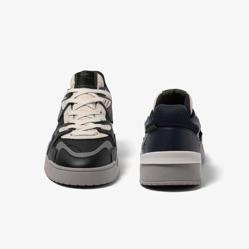 Lacoste LT125 Leather Sneakers Blk/Nvy | WPZA-28791