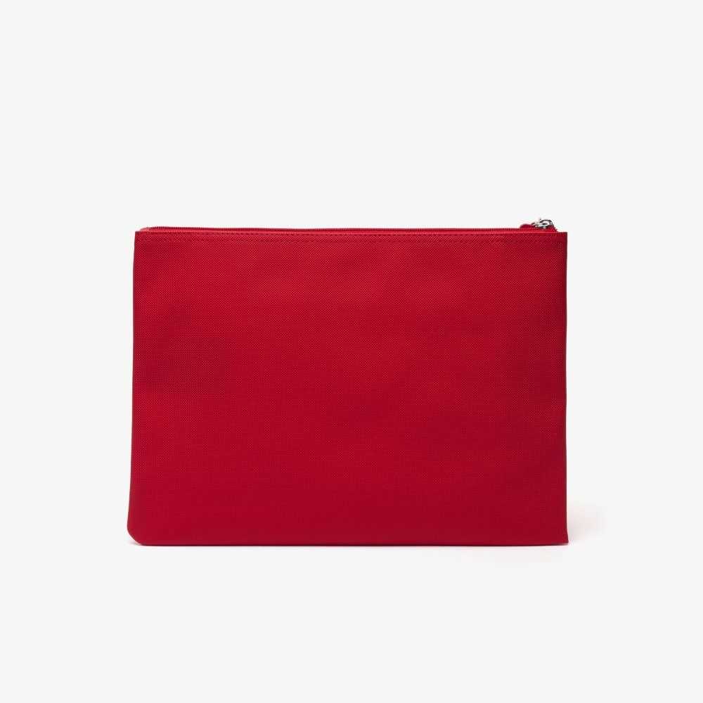 Lacoste L.12.12 Clutch Purse High Risk Red | RIVE-73492