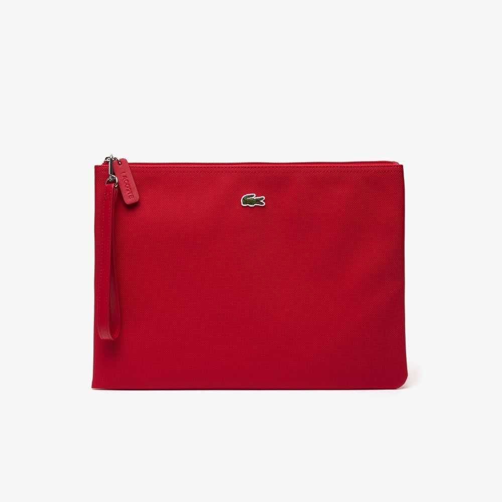 Lacoste L.12.12 Clutch Purse High Risk Red | RIVE-73492