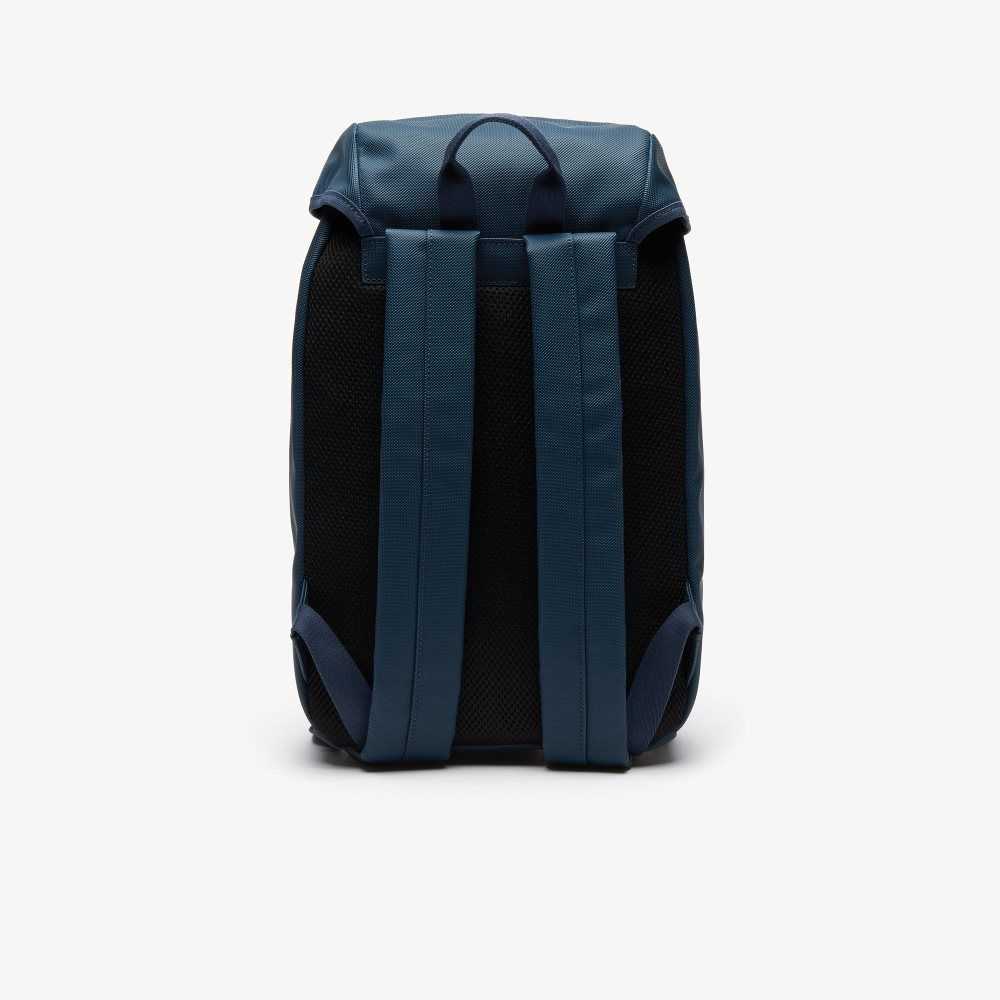 Lacoste L.12.12 Concept Flap Coated Canvas Backpack Charron | ZNTG-73259