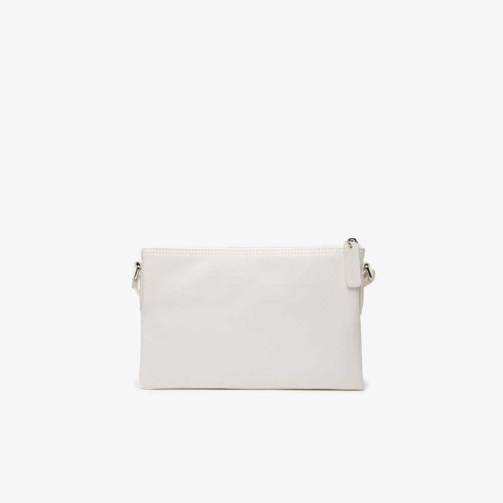 Lacoste L.12.12 Concept Flat Crossover Bag Marshmallow | HUAX-71032