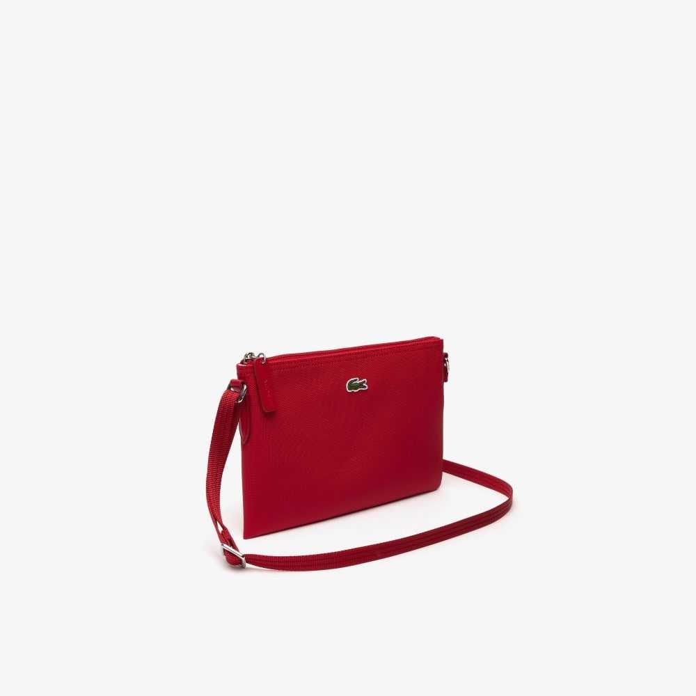 Lacoste L.12.12 Concept Flat Crossover Bag High Risk Red | VBLX-97602