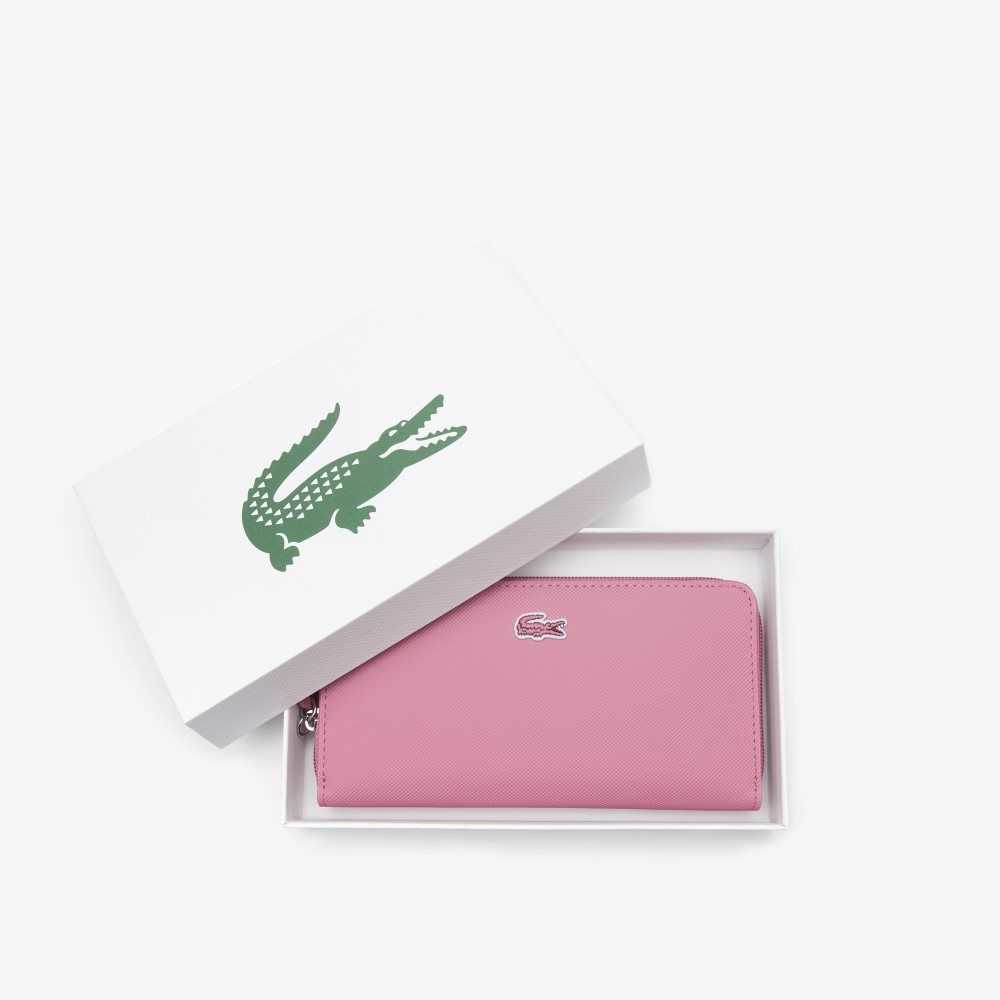 Lacoste L.12.12 Concept Petit Pique 12 Card Zip Wallet Reseda | OEAS-84913
