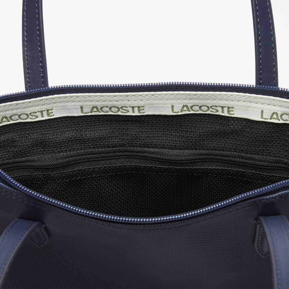 Lacoste L.12.12 Concept Small Zip Tote Bag Eclipse | SZMX-54139